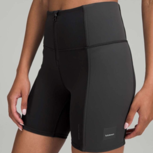 Lululemon Hike to Swim Bra & Short 6" Set - Black/Graphite Grey/Graphite Grey -2 - Picture 2 of 16